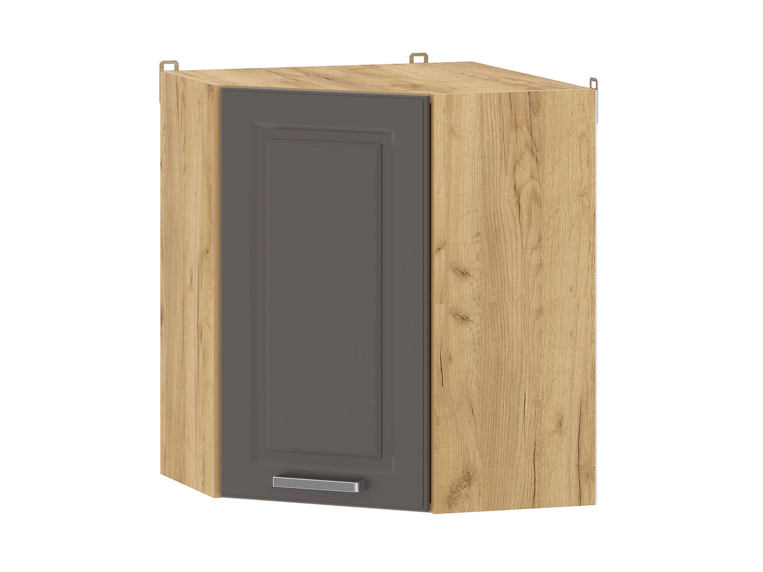 Вокс 100.34 шкаф навесной угловой / Дуб крафт золотой/Графит