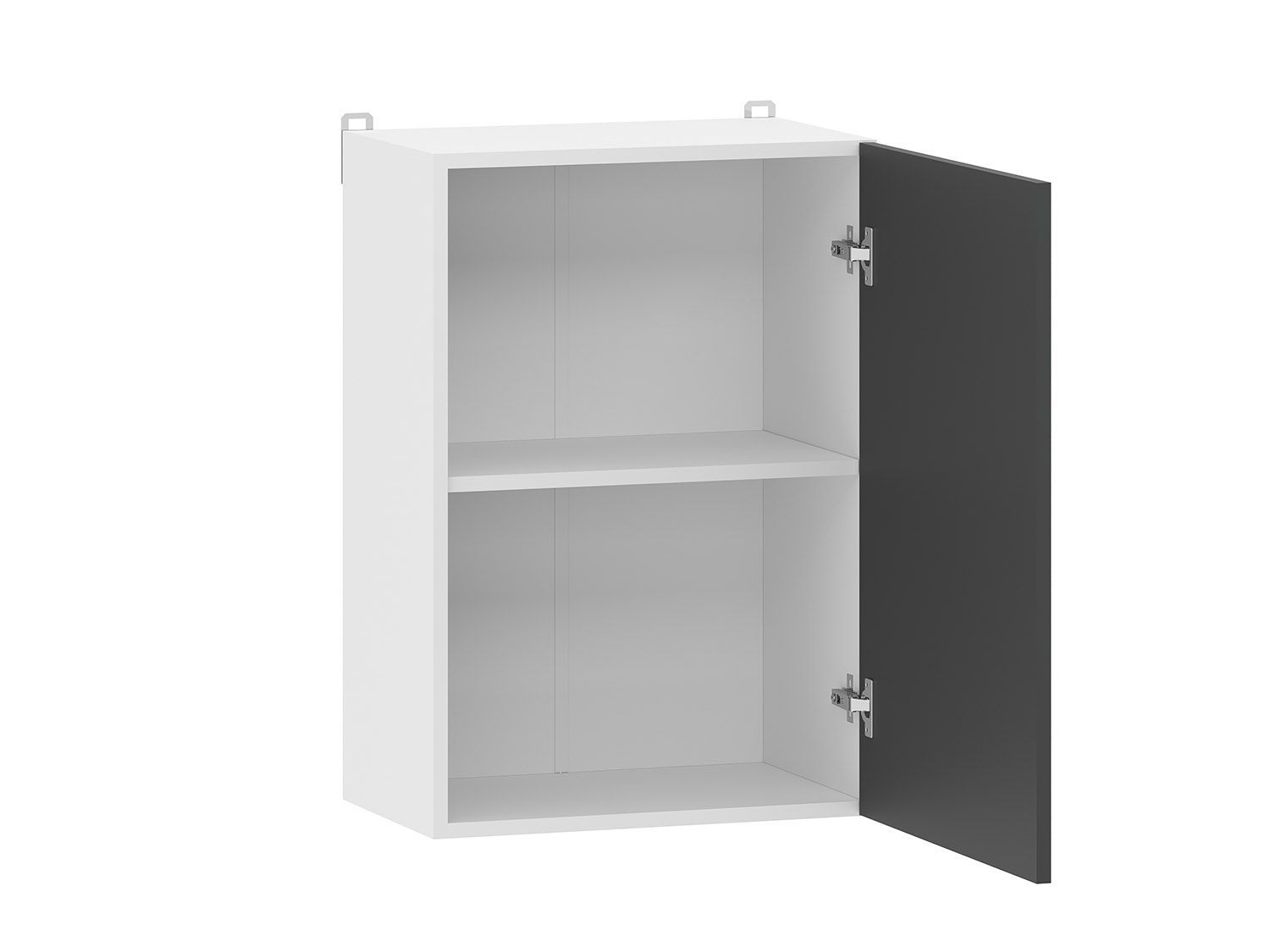 Борги 100.30 шкаф навесной (500) Белый / Антрацит