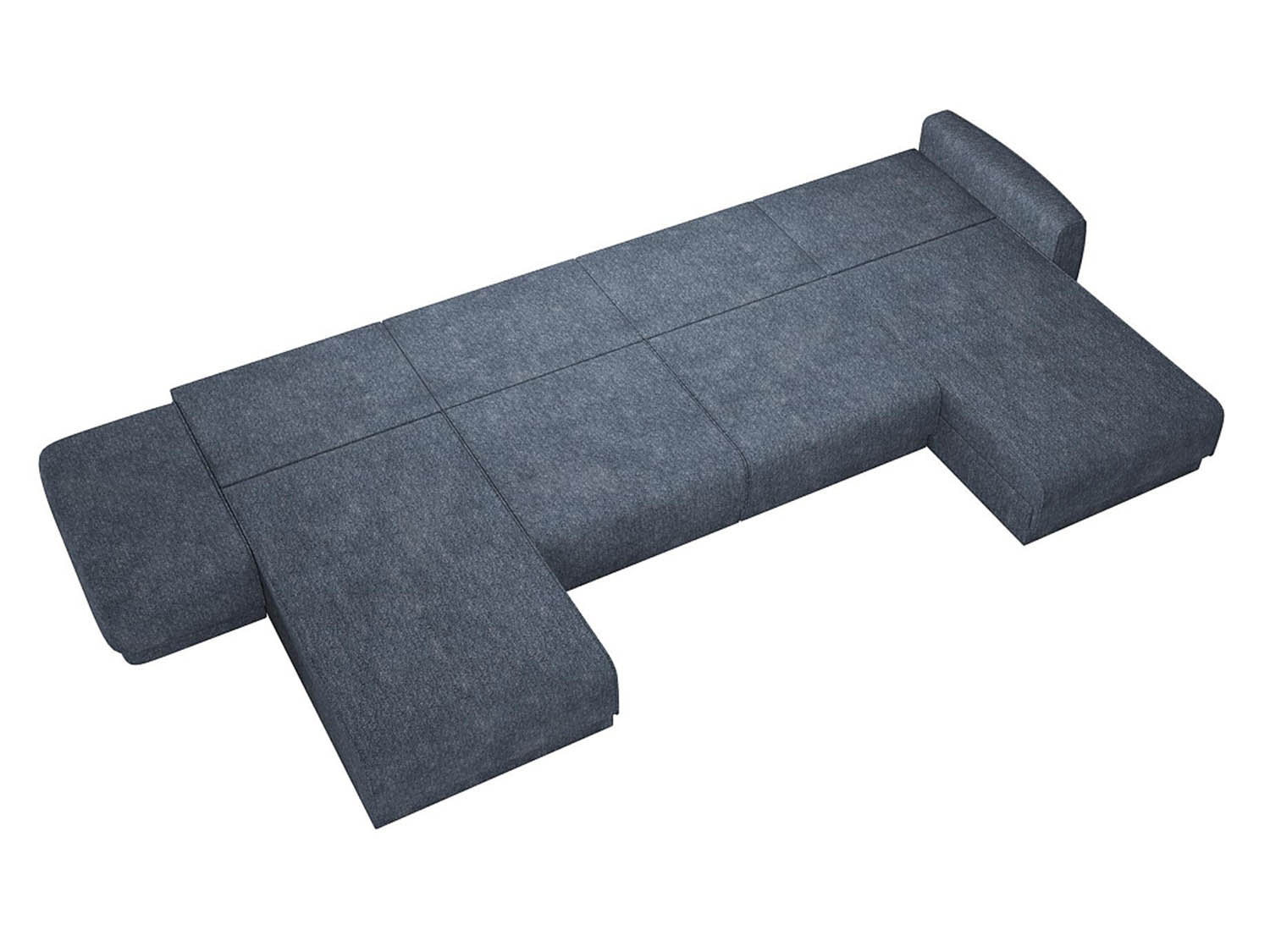 Женева 2S2OPF ЛЕВЫЙ диван-кровать угловой еврокнижка / Сталь