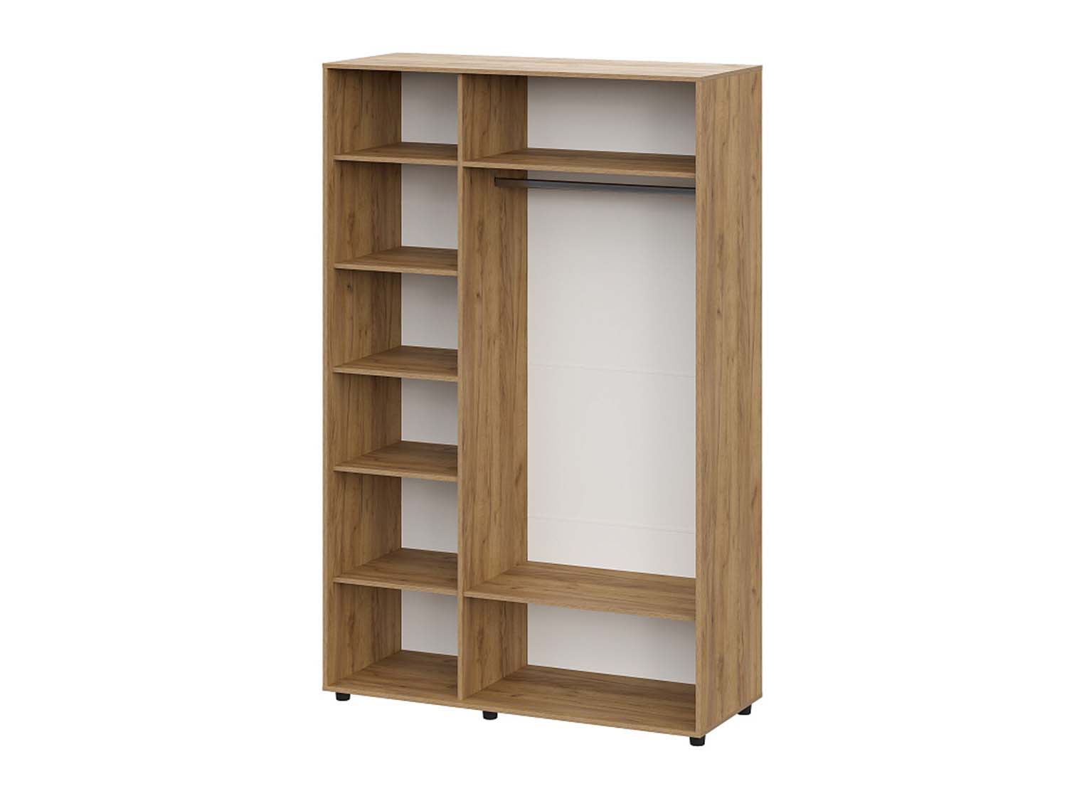 Милан шкаф трехстворчатый - Дуб Крафт золотой/Белый