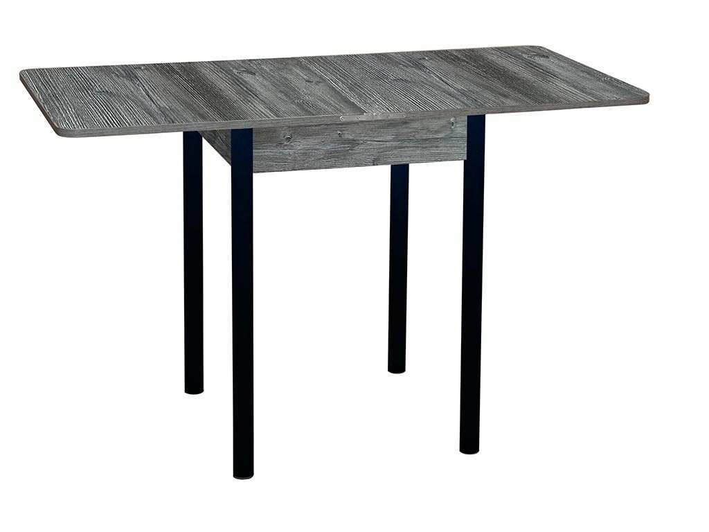 Эко 60х60 стол обеденный раскладной / пасадена/черный