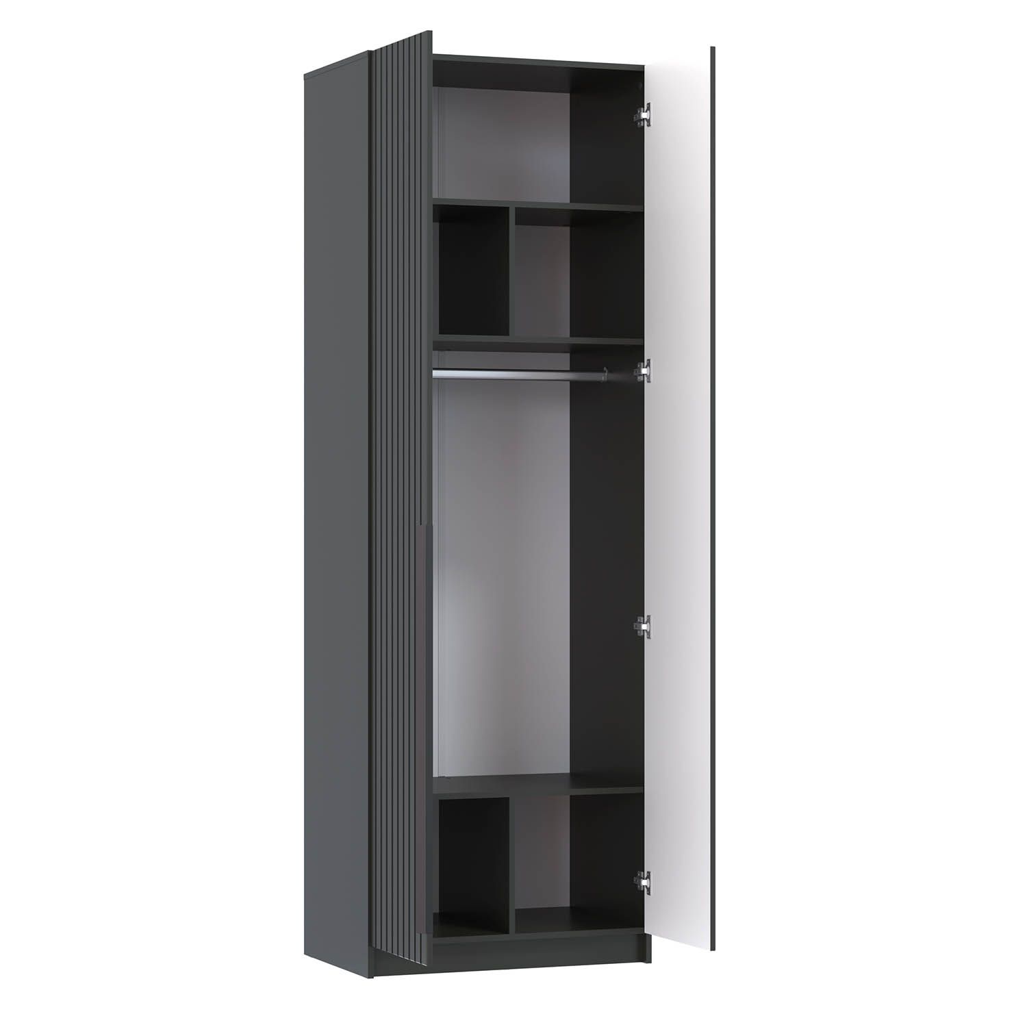 Брандо шкаф для одежды 67.14 МДФ Диамант серый