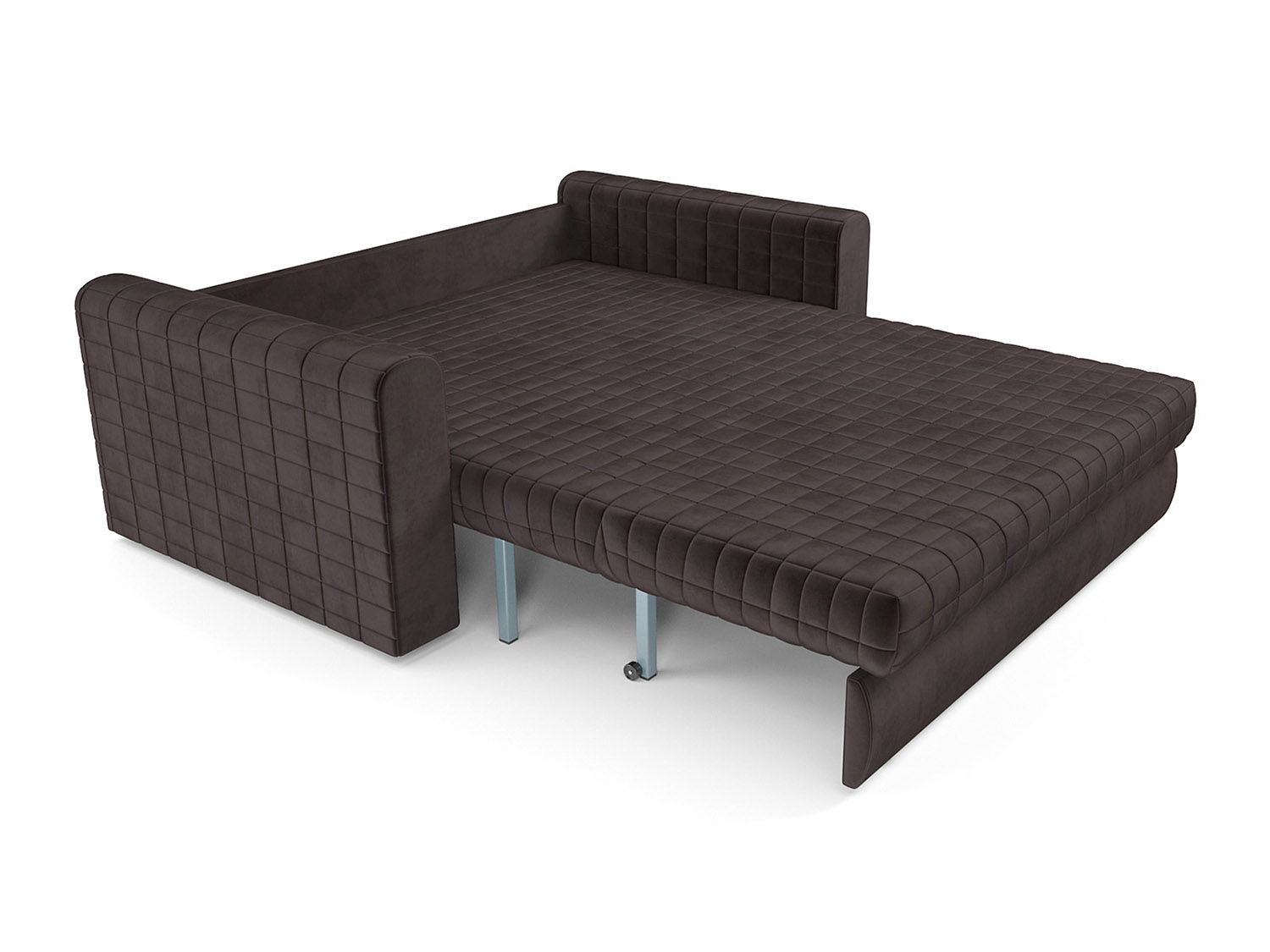Диван Аккордеон Барон №5 бархат шоколадный STAR VELVET 60 COFFEE