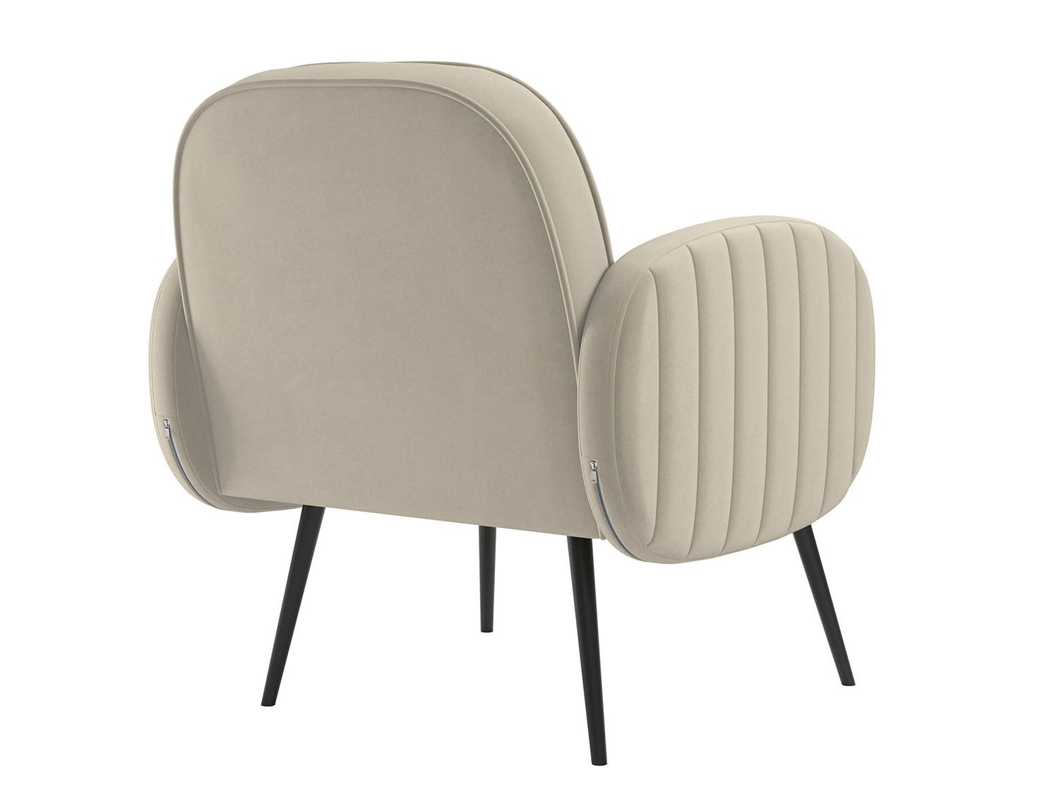 Кресло Флеминг S велюр тенерифе крем