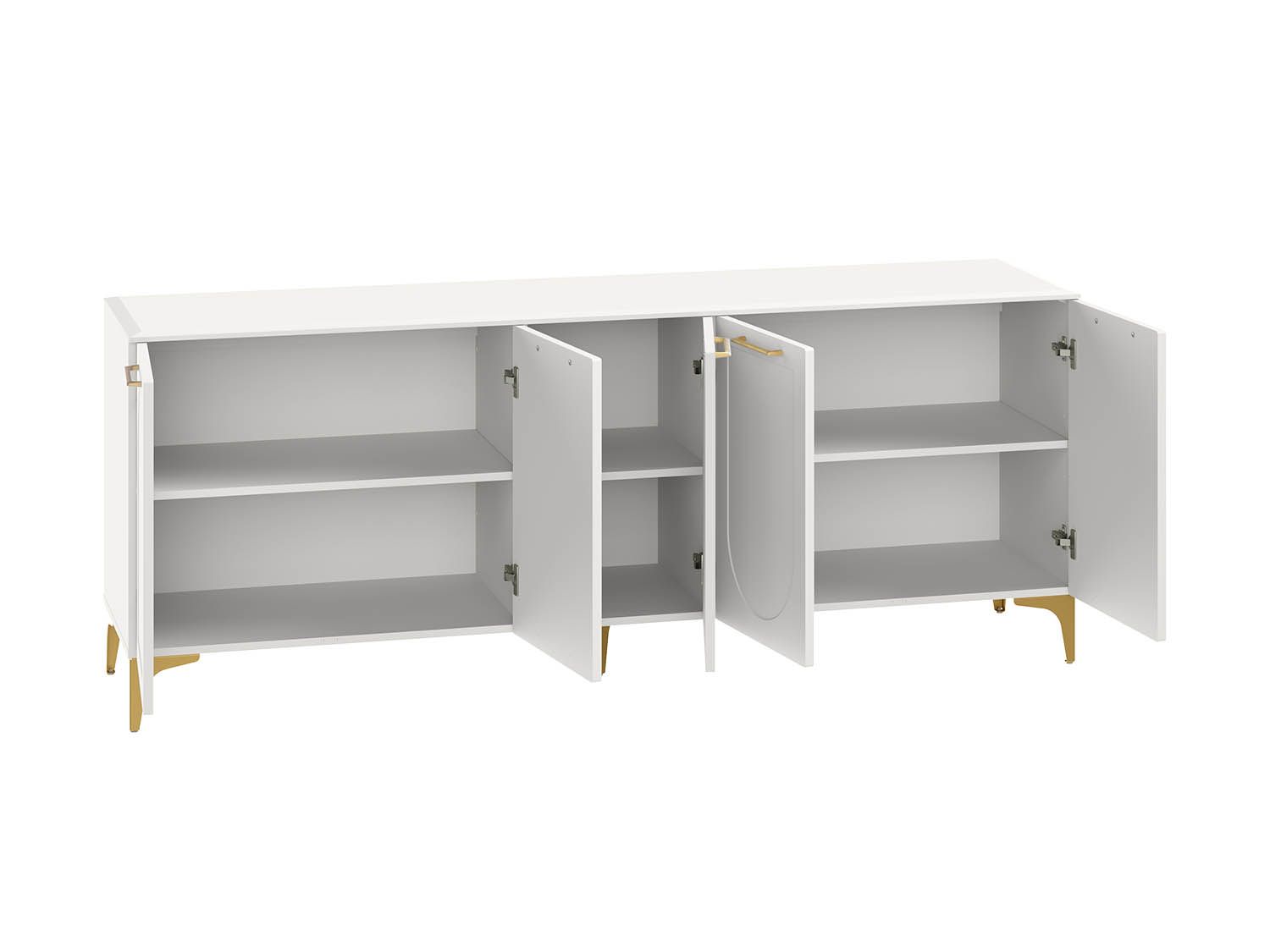 Монтесито Тумба под ТВ 16.66 Белый шагрень