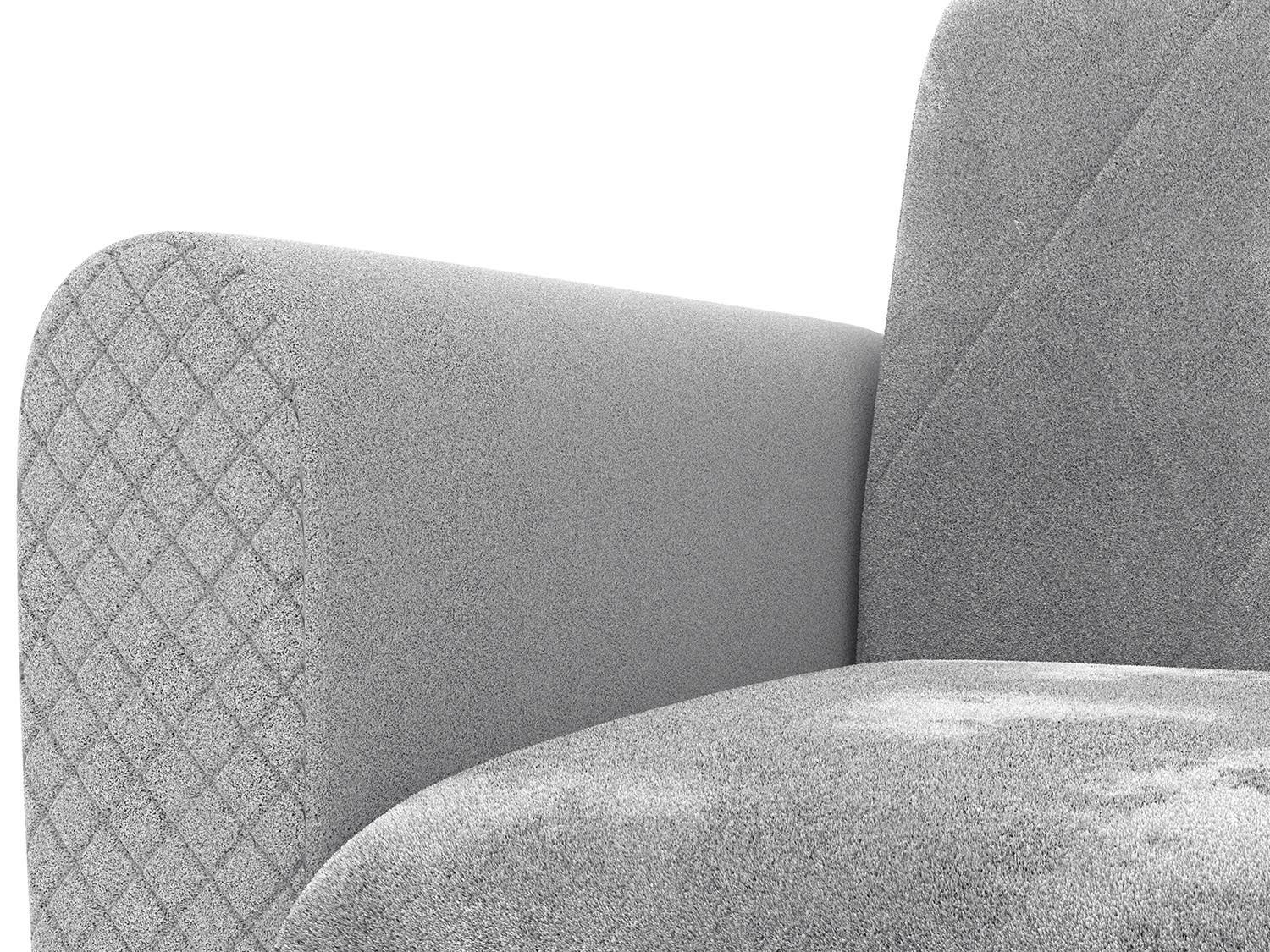 Эдвин А кресло-кровать / велюр джоя 022 сильвер