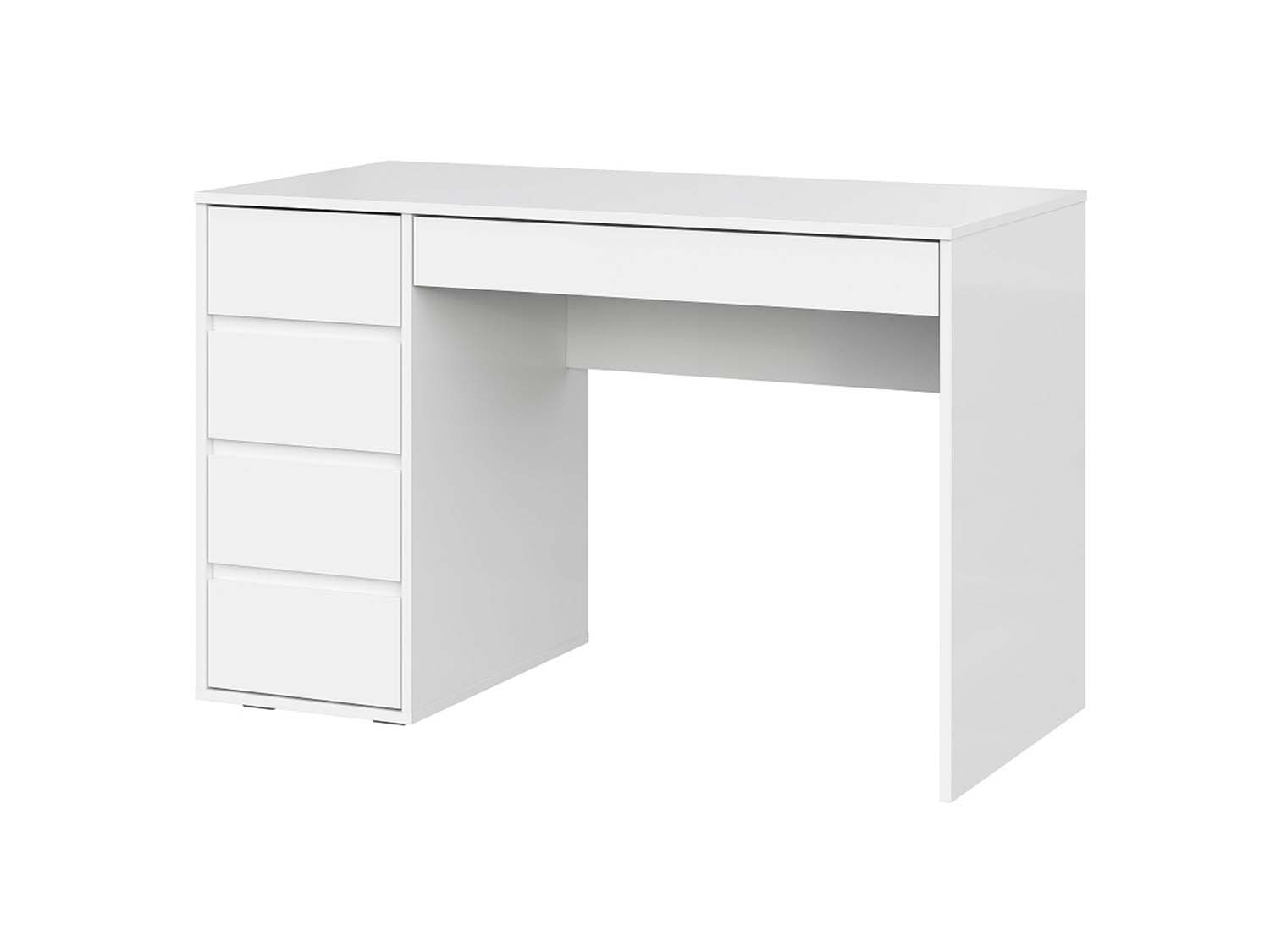 Стол компьютерный №13 серия 2 - Белый глянец