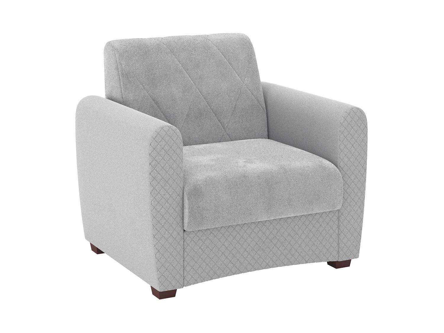 Эдвин А кресло-кровать / велюр джоя 022 сильвер