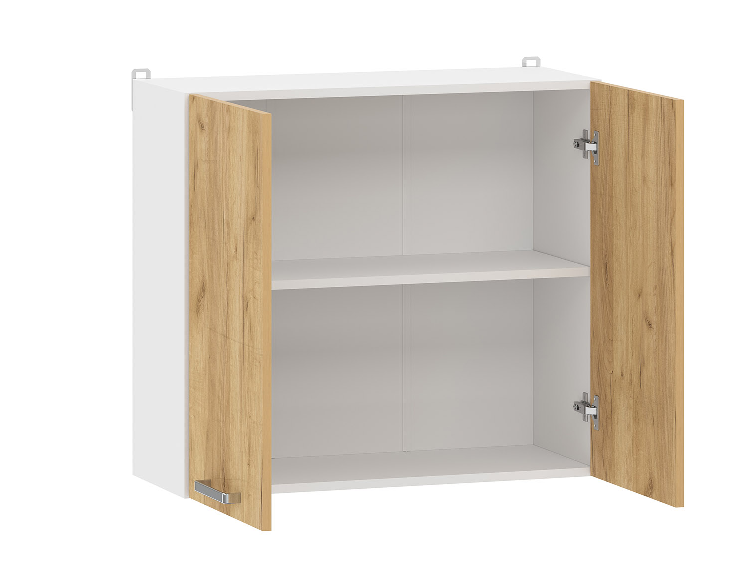 Борги 100.31 800 шкаф навесной / Белый/Дуб Крафт золотой