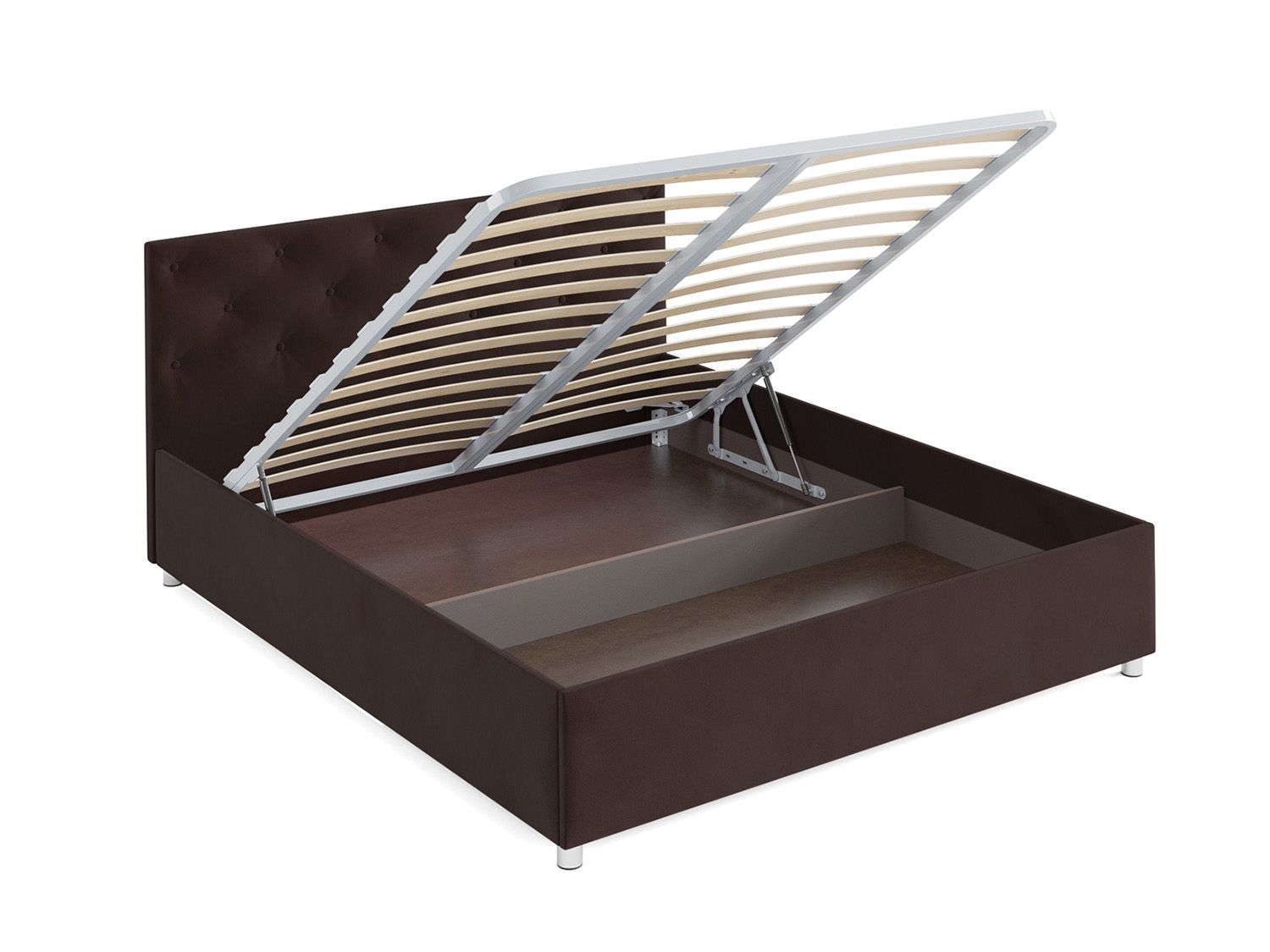 Кровать Классик велюр шоколад / НВ-178/16 160