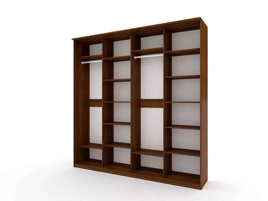 Шкаф купе Модерн 2362х600 4-х дверный 4-х секционный зеркало венге