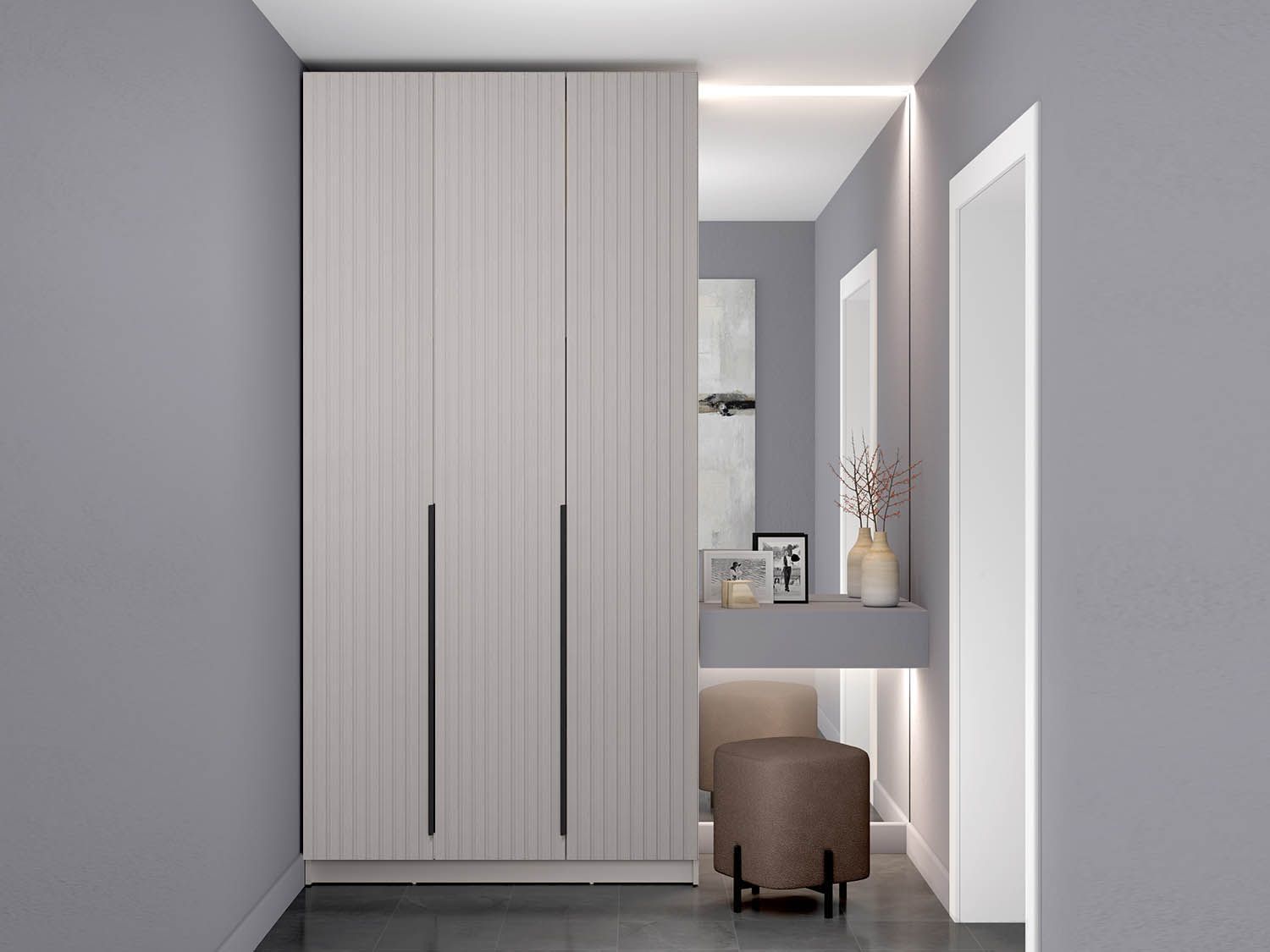 Брандо шкаф для одежды 67.12 МДФ Кашемир