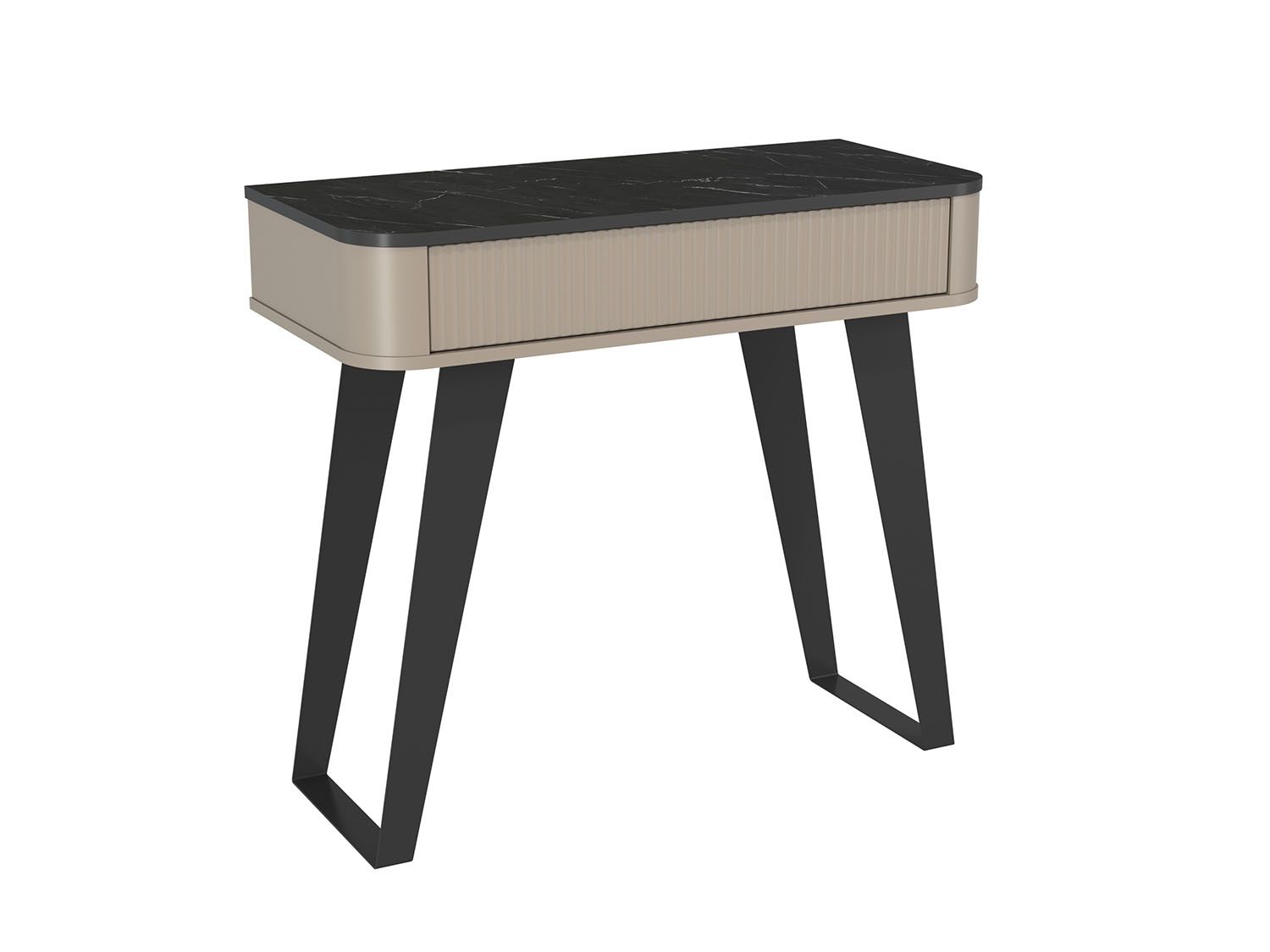 Фиделия стол туалетный 76.12 серый камень / мрамор черный