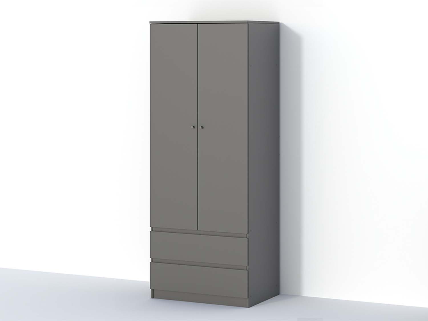 Кэт-1  шкаф 2-х ств. - Графит