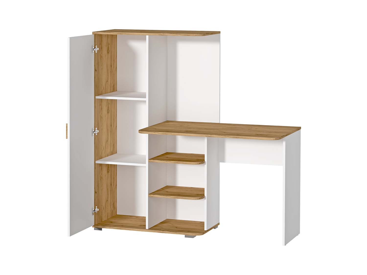 Стол универсальный - Дуб Крафт золотой/Белый