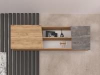 Аллегро 10 антресоль / Дуб Крафт золотой/Камень темный