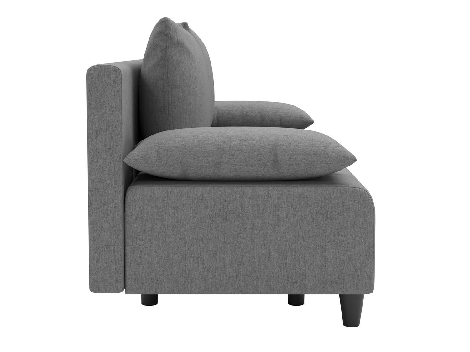 Роджерс М диван-кровать 3-х мест / рогожка серая