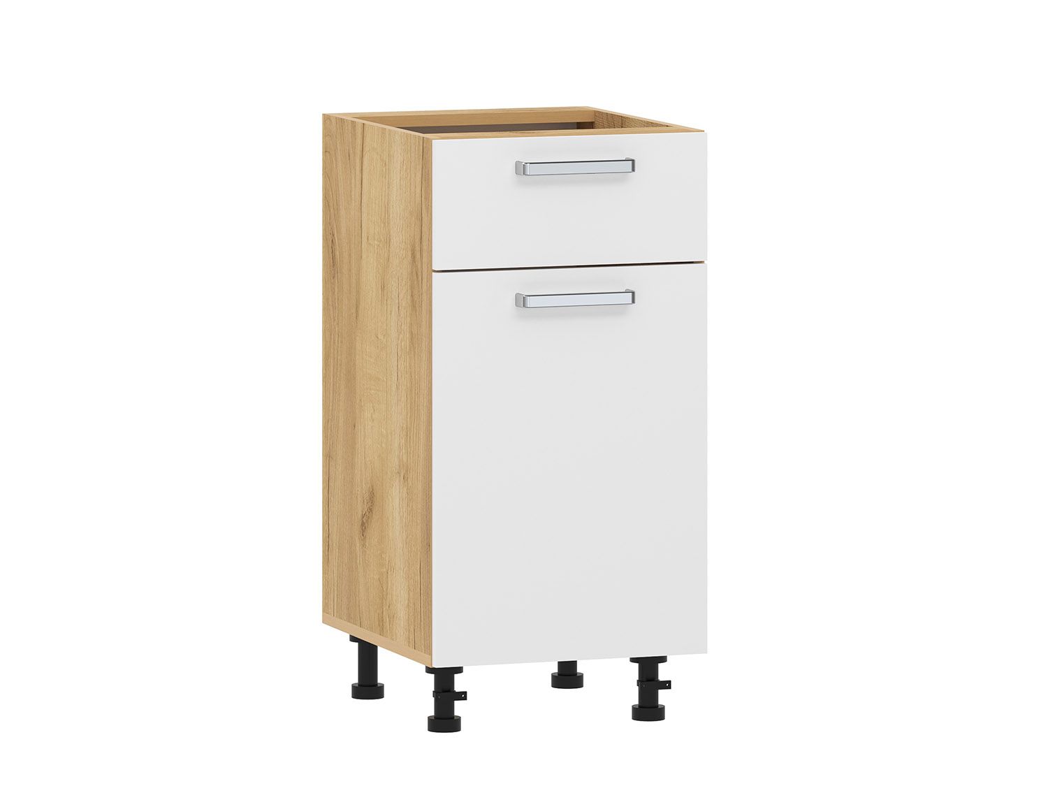 Борги 100.08 тумба кухонная (400) Дуб Крафт золотой / Белый