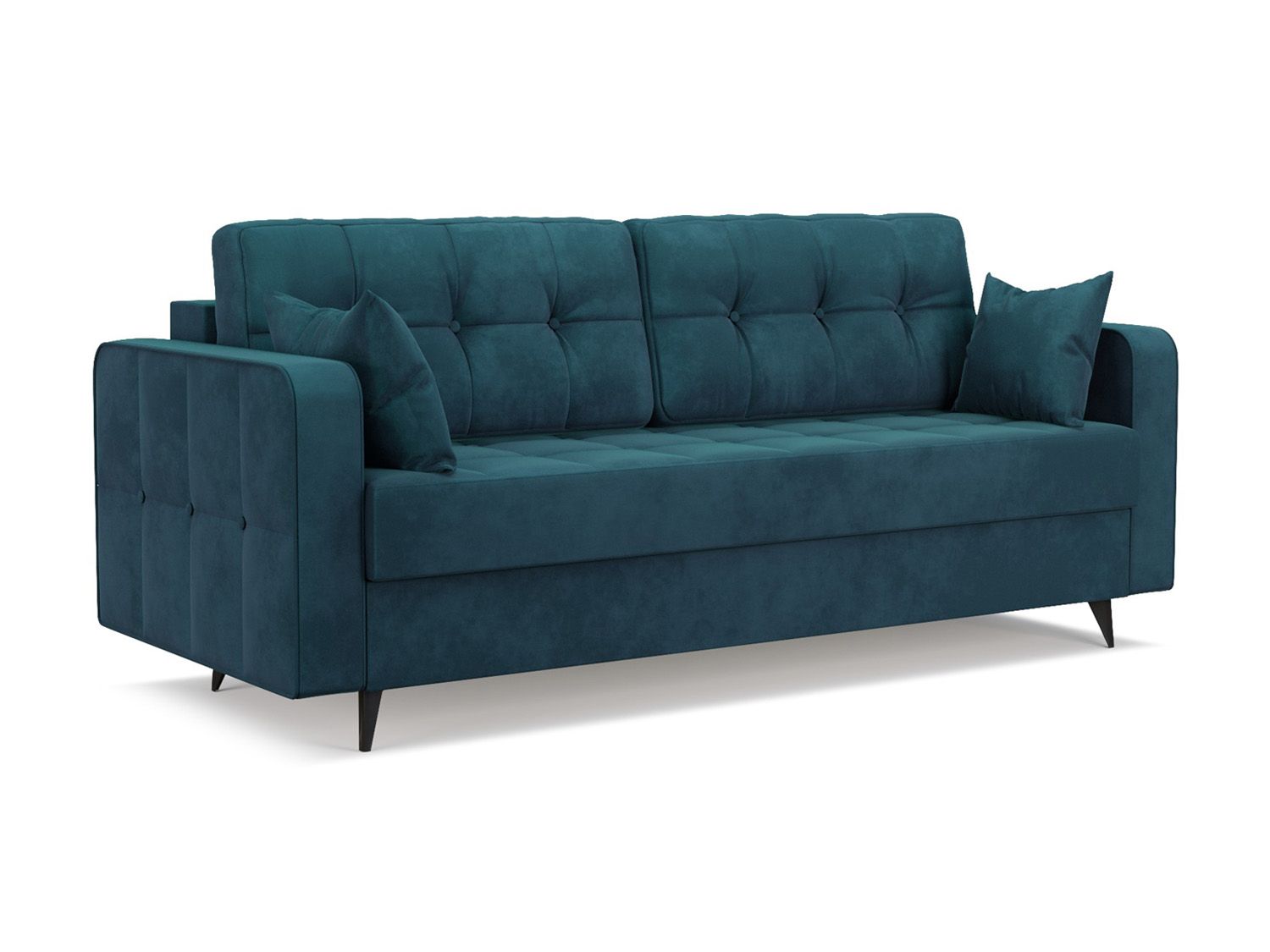 Диван Снеп бархат сине-зеленый STAR VELVET 43 BLACK GREEN