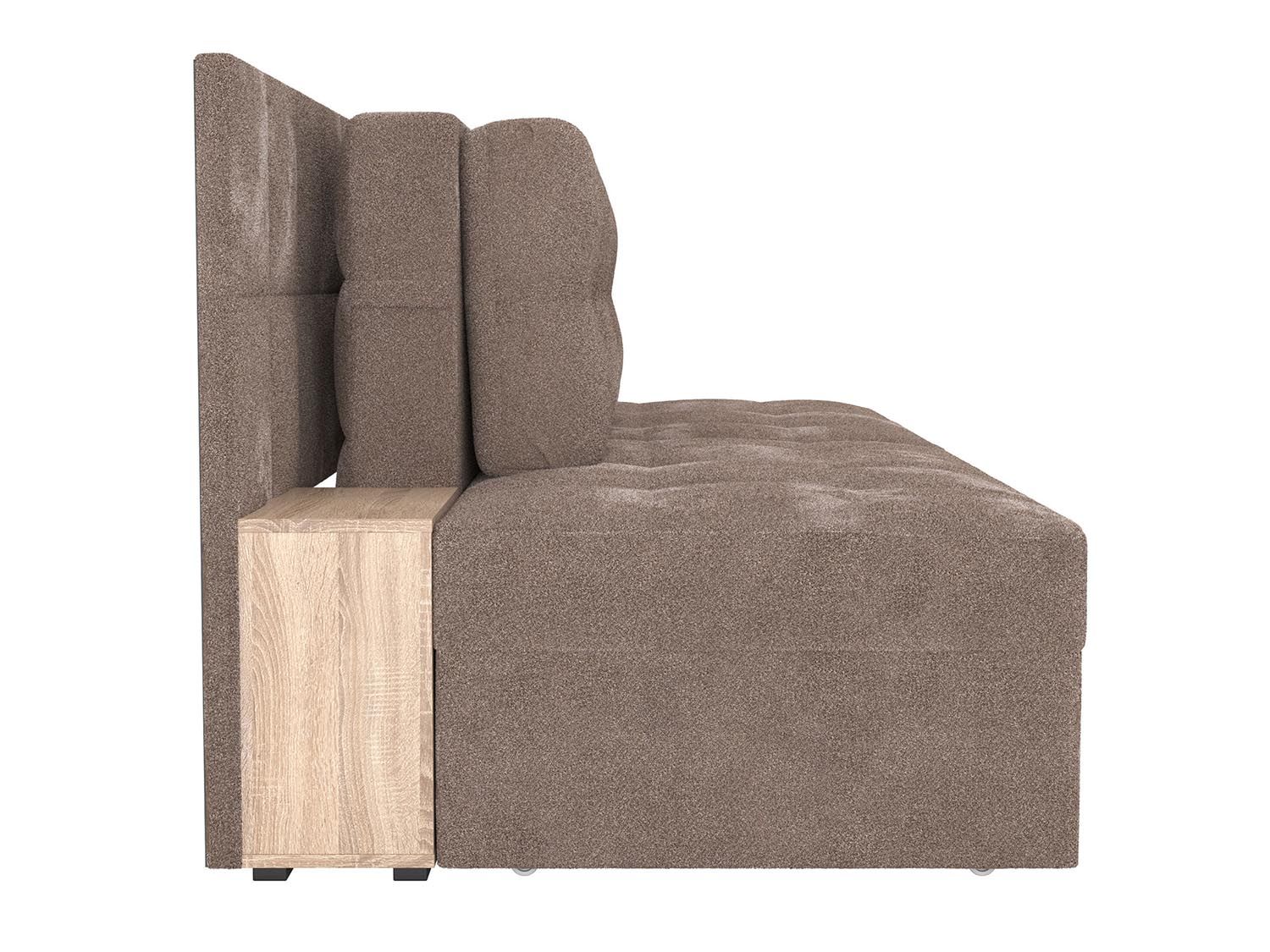 Даллас М диван-кровать / велюр джоя 014 кофе / дуб Сонома