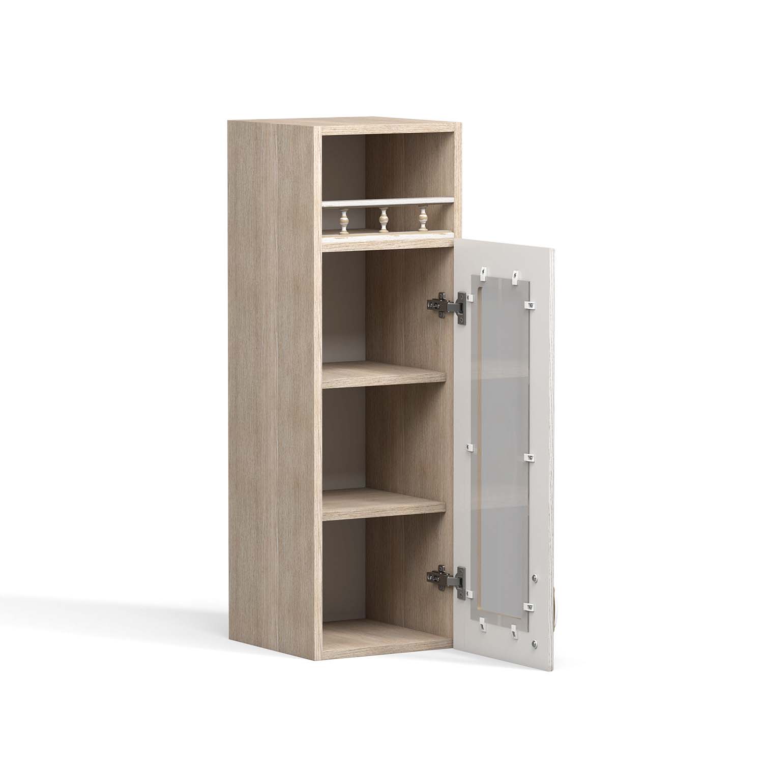 Флоренция шкаф навесной ШКН 300 ПВ / Ясень/Ясень патина В 920