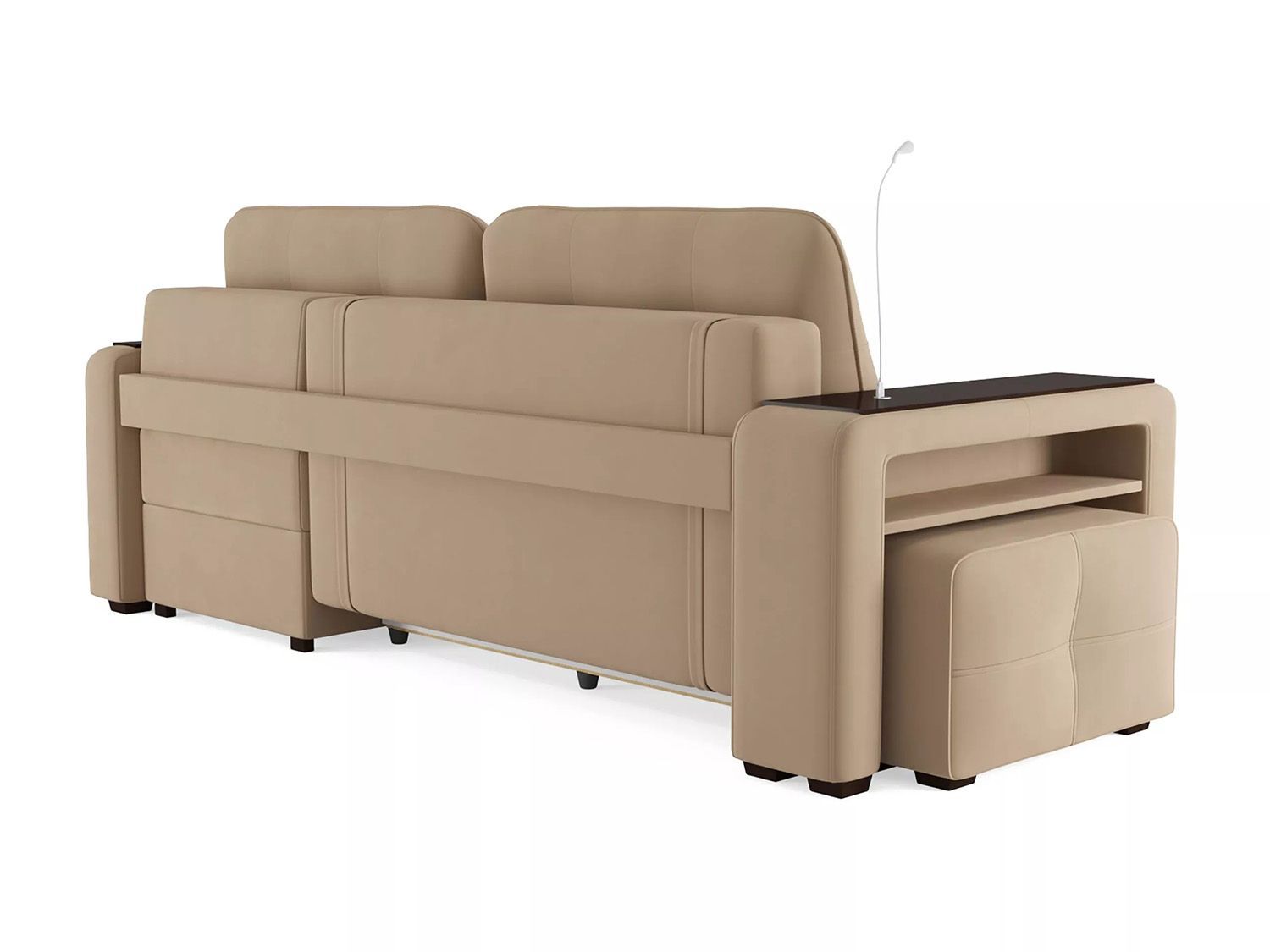 Диван угловой Smart 4 Б4-2Т-1Пф-Б3 Велюр Velutto 05