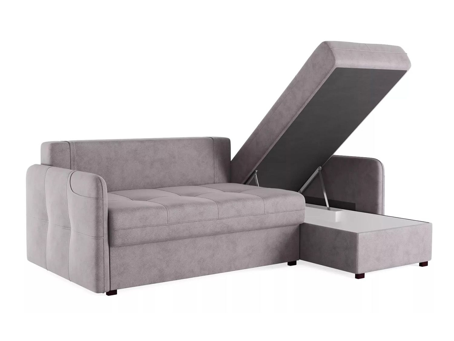 Диван-кровать угловой Смарт 1 2Т-1Пф Велюр Кашемир 890