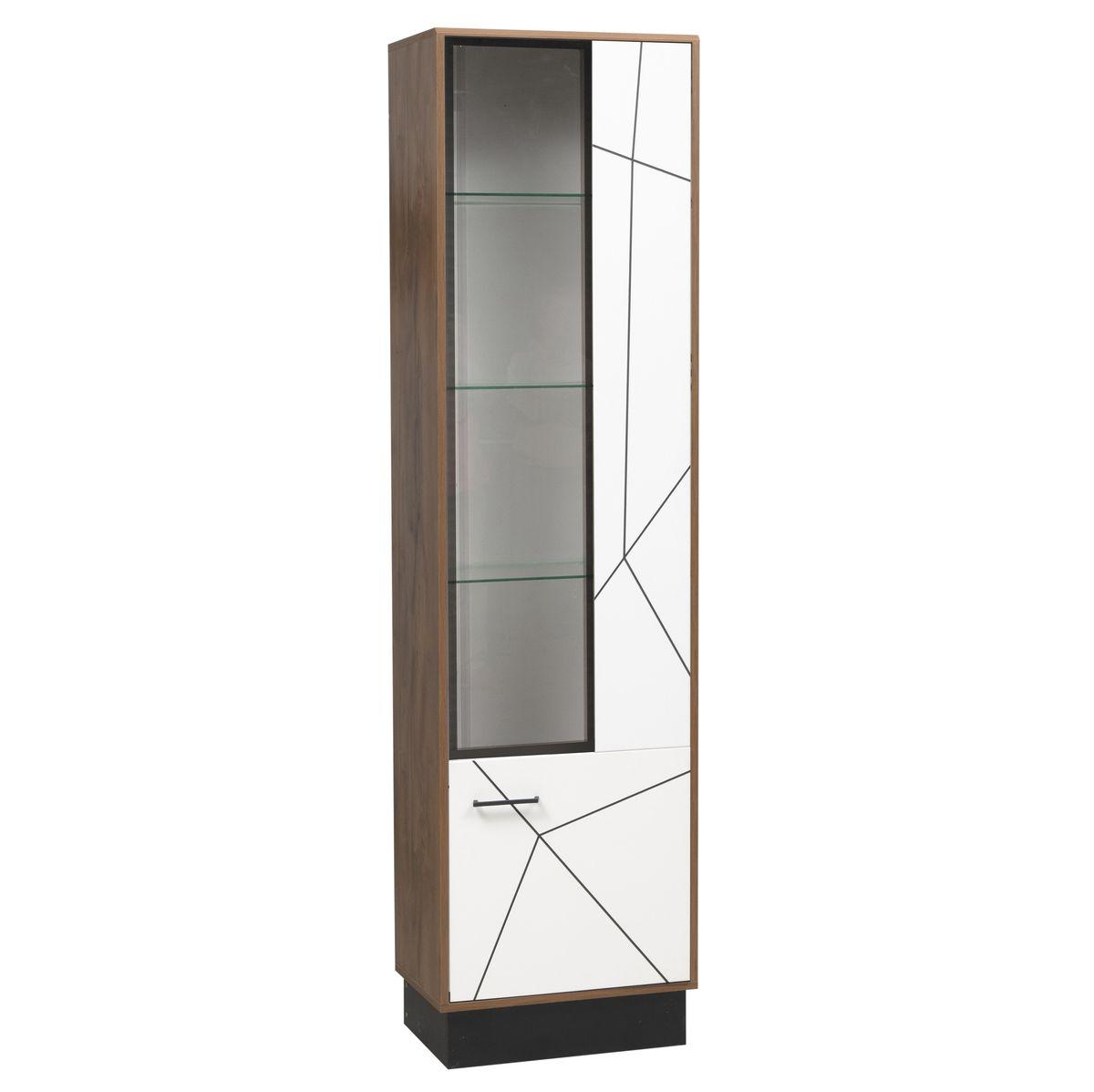 Шкаф-пенал Гамма 54.01-01 Правый Таксония/Белый