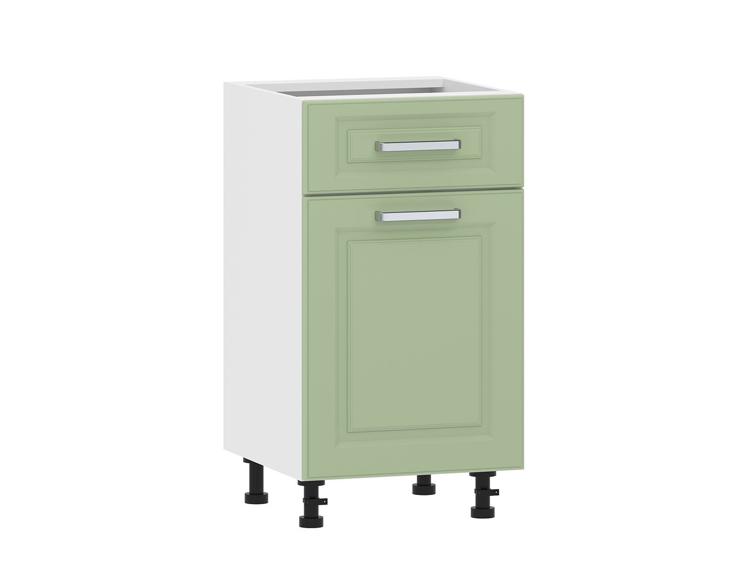 Вокс 100.08 450 тумба кухонная / Белый/Фисташка