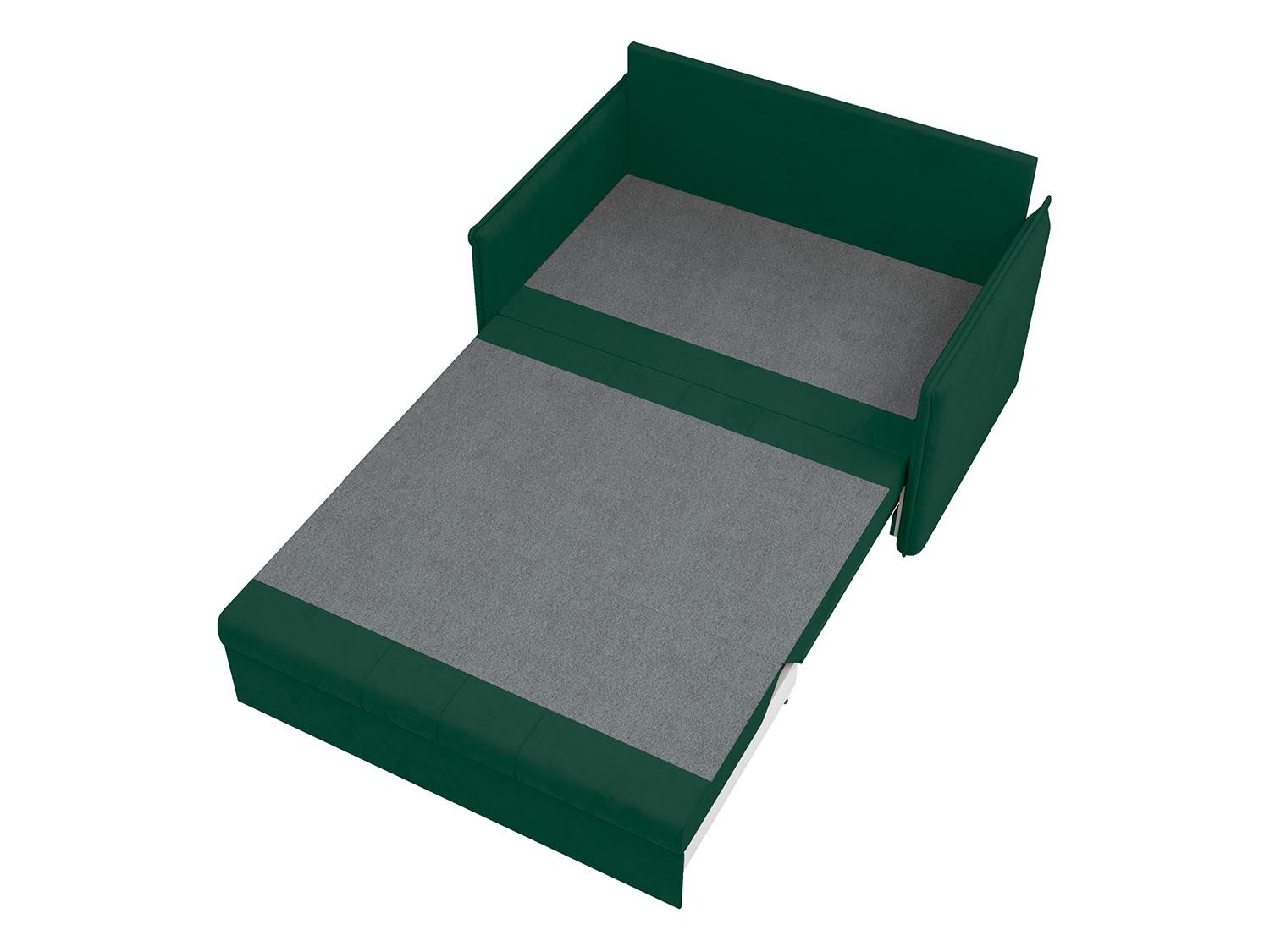 Дэнди диван-кровать 2 думки / велюр Fresh малахит / крем