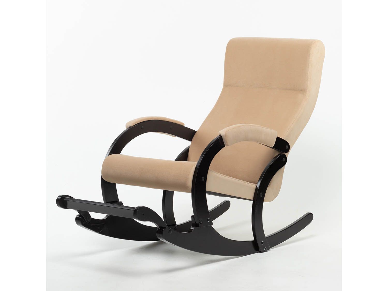 Кресло-качалка Марсель Черный / Беж