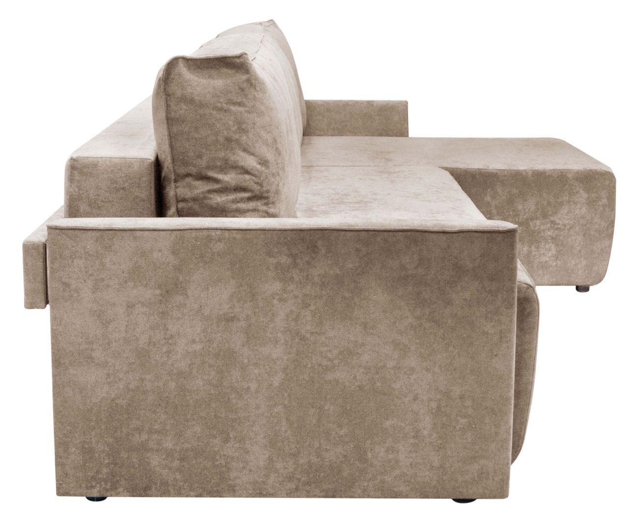 Диван угловой Марсель велюр бежевый