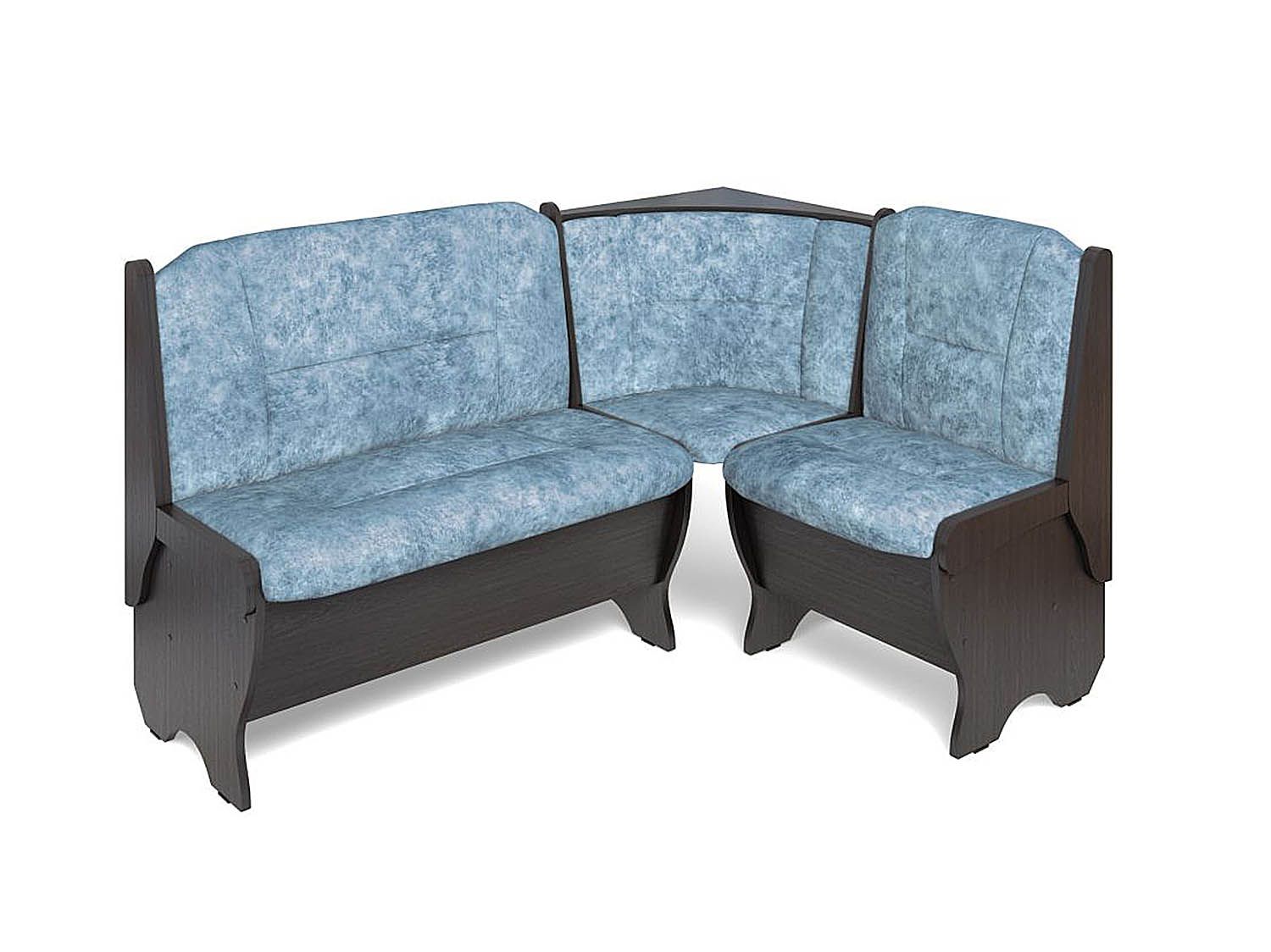 Скамья угловая Орхидея венге/велюр лагуна