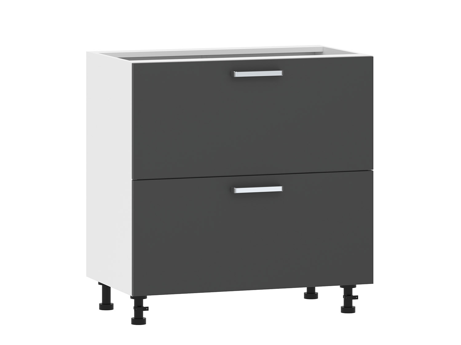 Борги 100.05 800 тумба кухонная / Белый/Антрацит