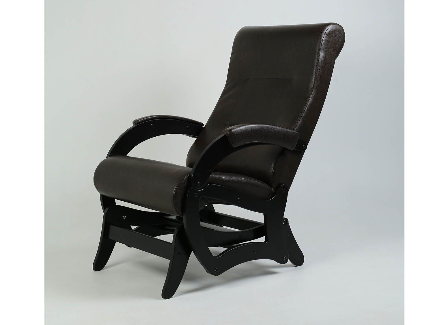 Кресло-маятник Амелия Черный / Венге