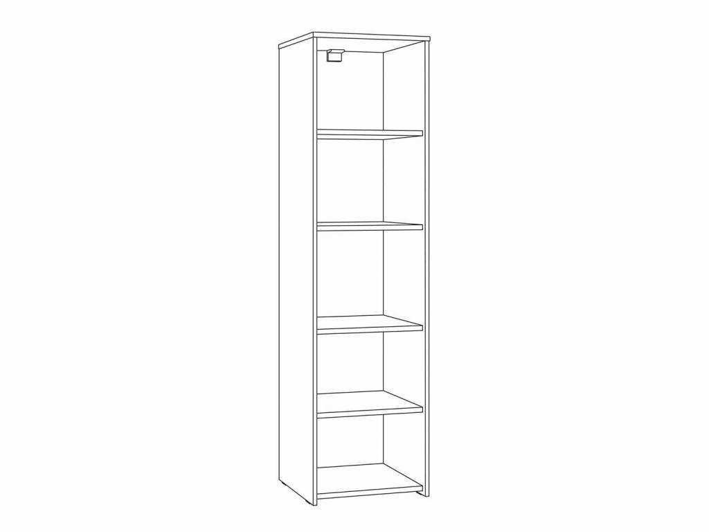 Торонто шкаф комбинированный 13.13 Белый