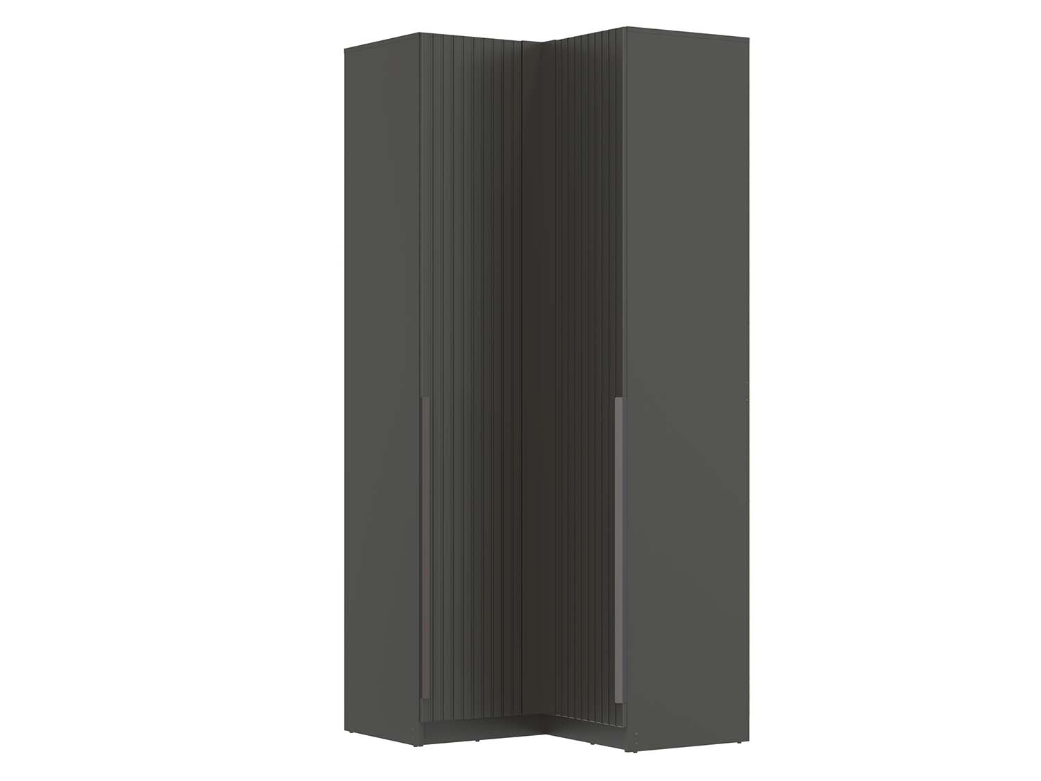 67.26 Брандо шкаф угловой МДФ - Диамант серый