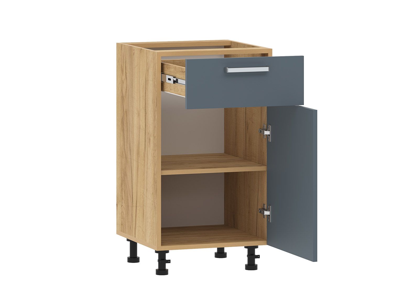 Борги 100.08 тумба кухонная (450) Дуб Крафт золотой / Маренго