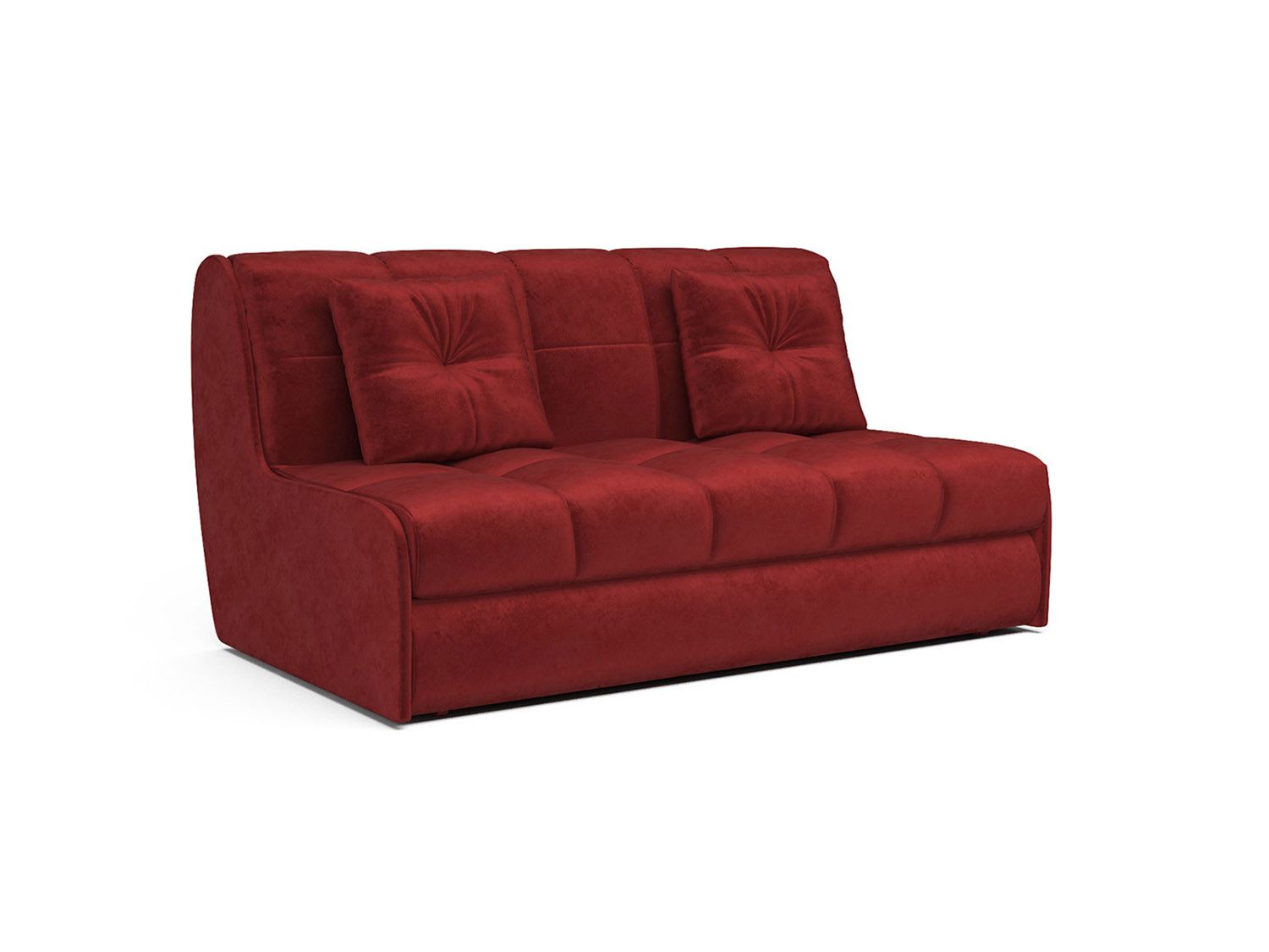 Диван Аккордеон Барон №2 бархат красный  STAR VELVET 3 DARK RED