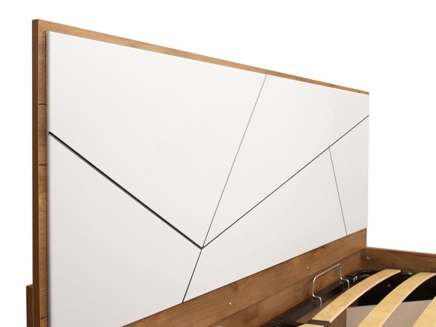 Кровать Гамма с подъемным механизмом 54.15 Таксония/Белый