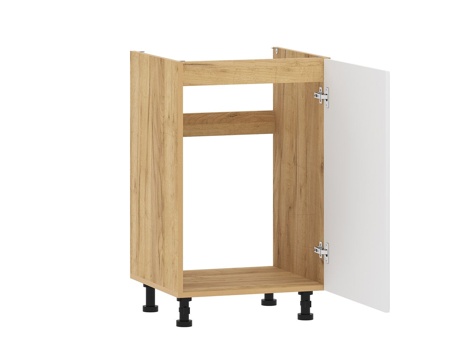 Вокс 100.03 500 тумба под мойку / Дуб крафт золотой/Меренга