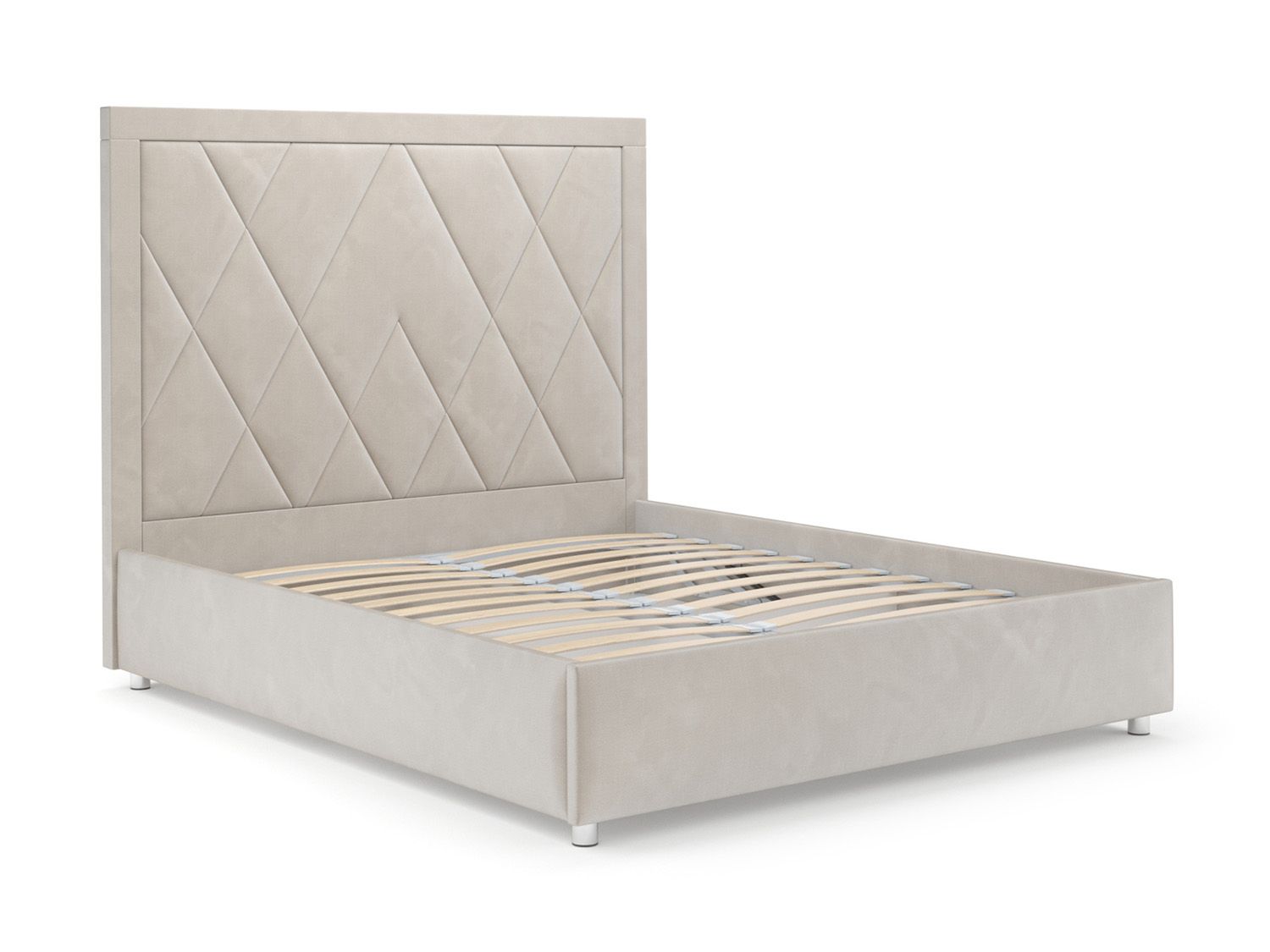 Кровать Треви бархат бежевый STAR VELVET 6 LIGHT Beige 160