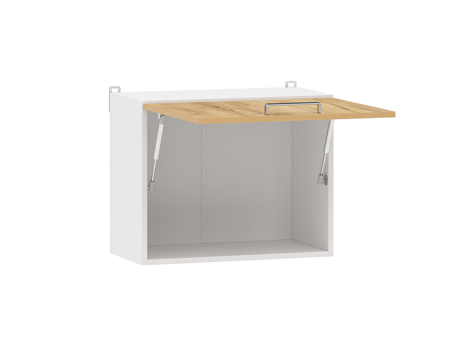 Борги 100.39 600 шкаф навесной / Белый/Дуб Крафт золотой