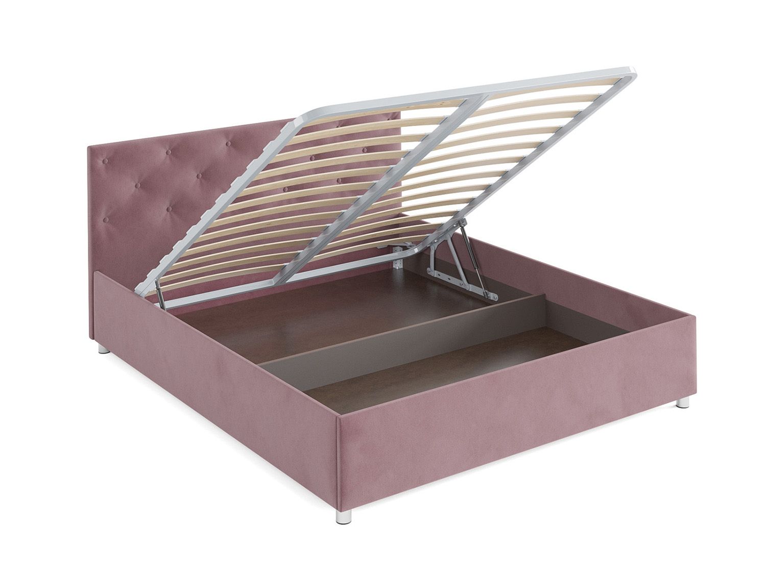 Кровать Классик велюр пудра / НВ-178/18 160