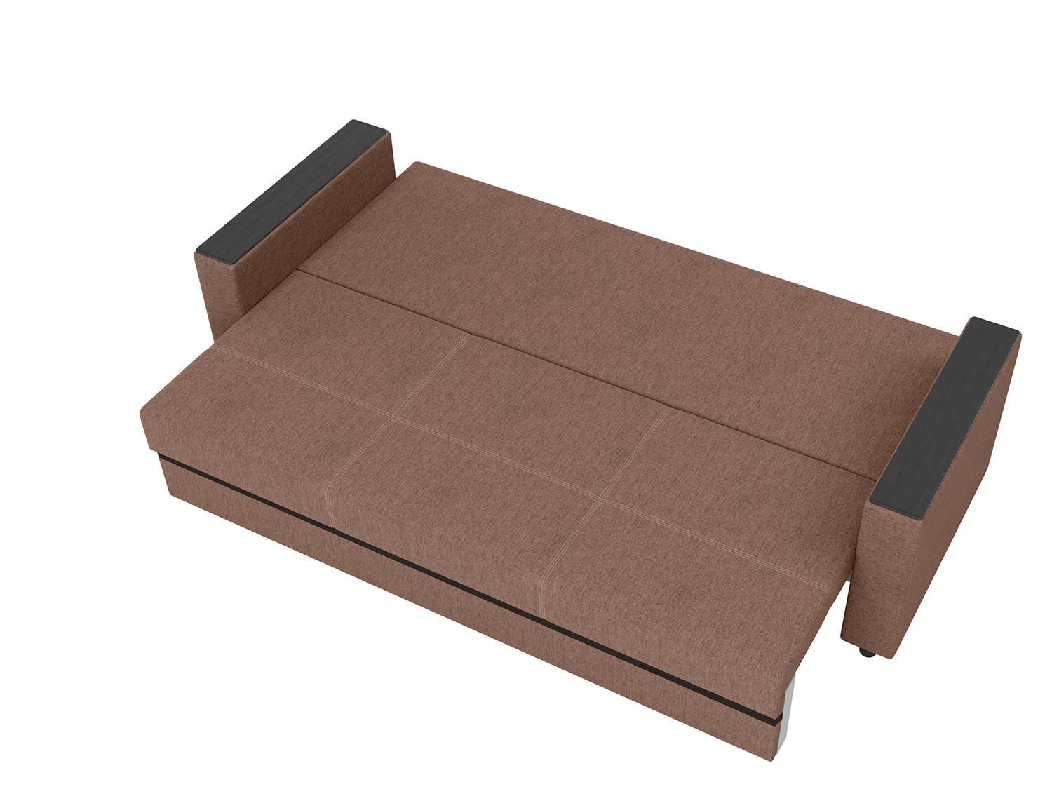 Смарт диван-кровать 3-х мест / жаккард крона браун