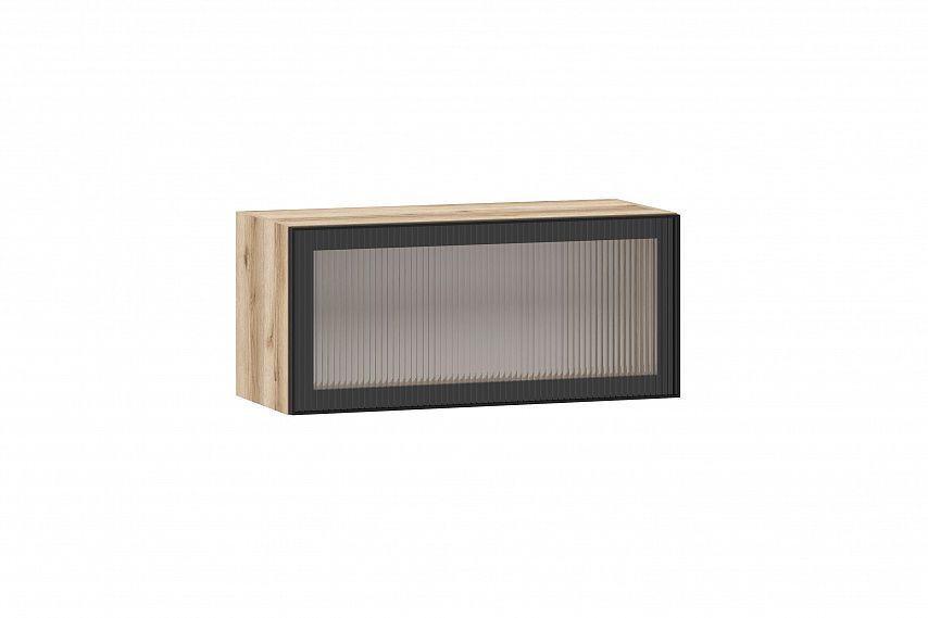 Moru шкаф навесной 100.88.800 / Дуб делано/Черный