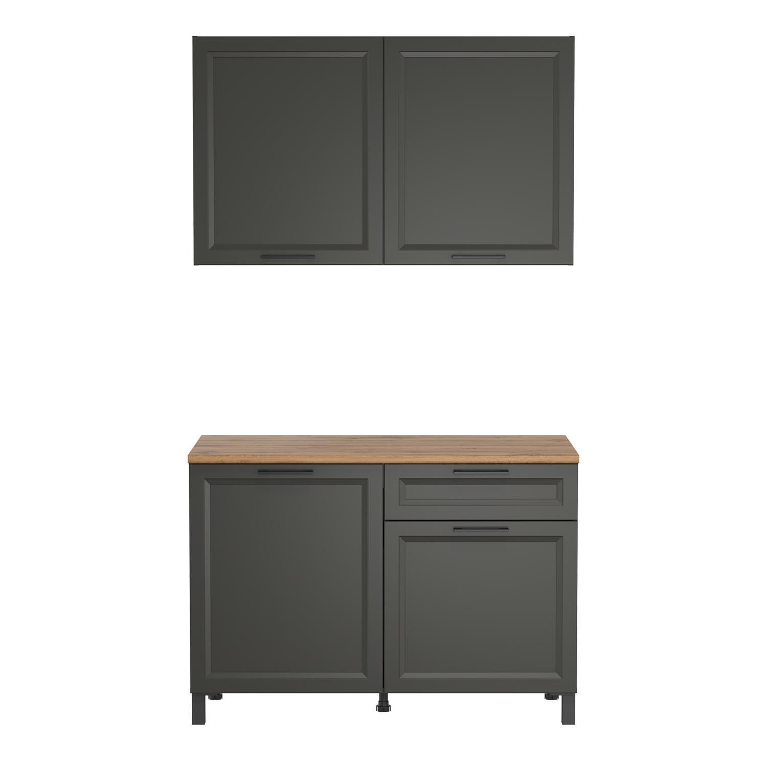 Кухня Римини 1200 диамант серый