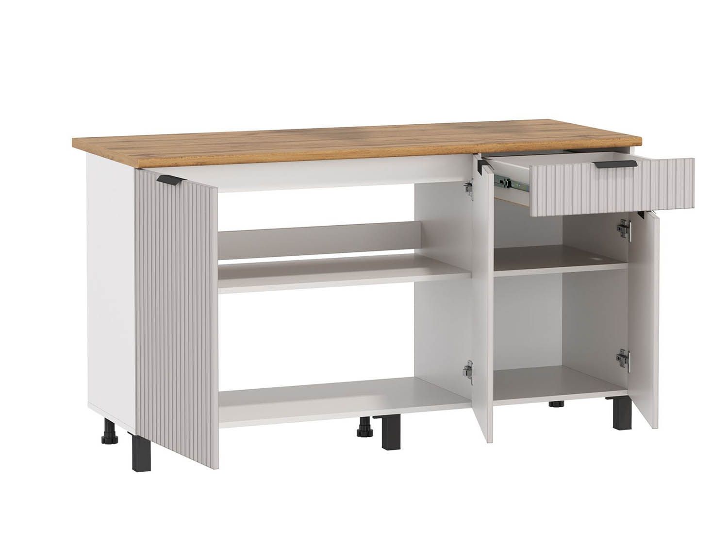 Кухня Венера 1500 МДФ Кашемир фрезерованный