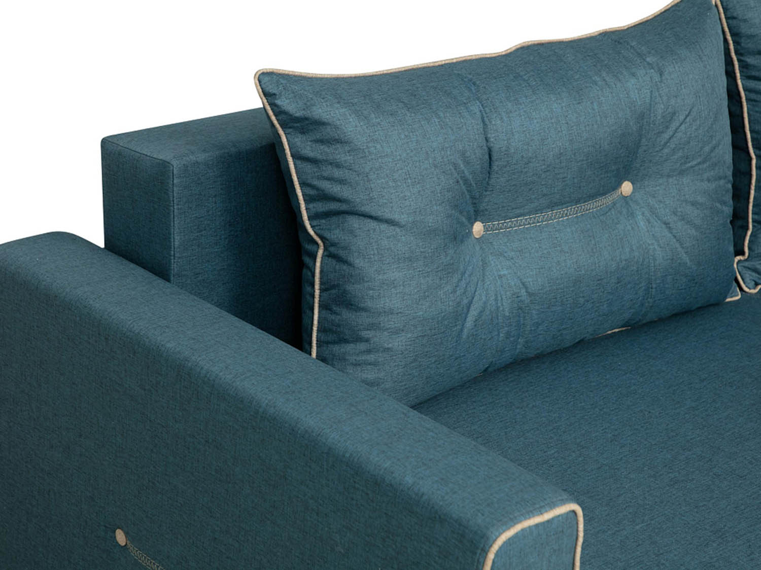 Диван-кровать Оригами жаккард тесла деним/крем