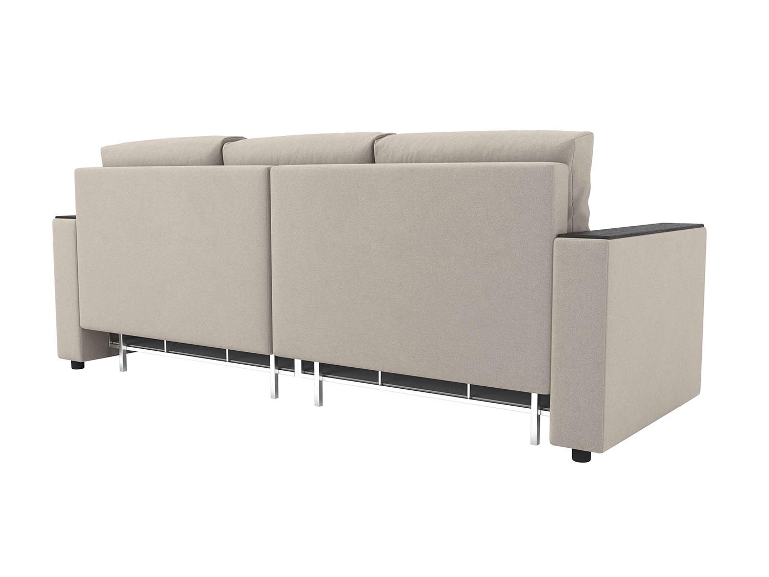 Гермес диван-кровать 3-х мест / велюр Parma 6 бежевый